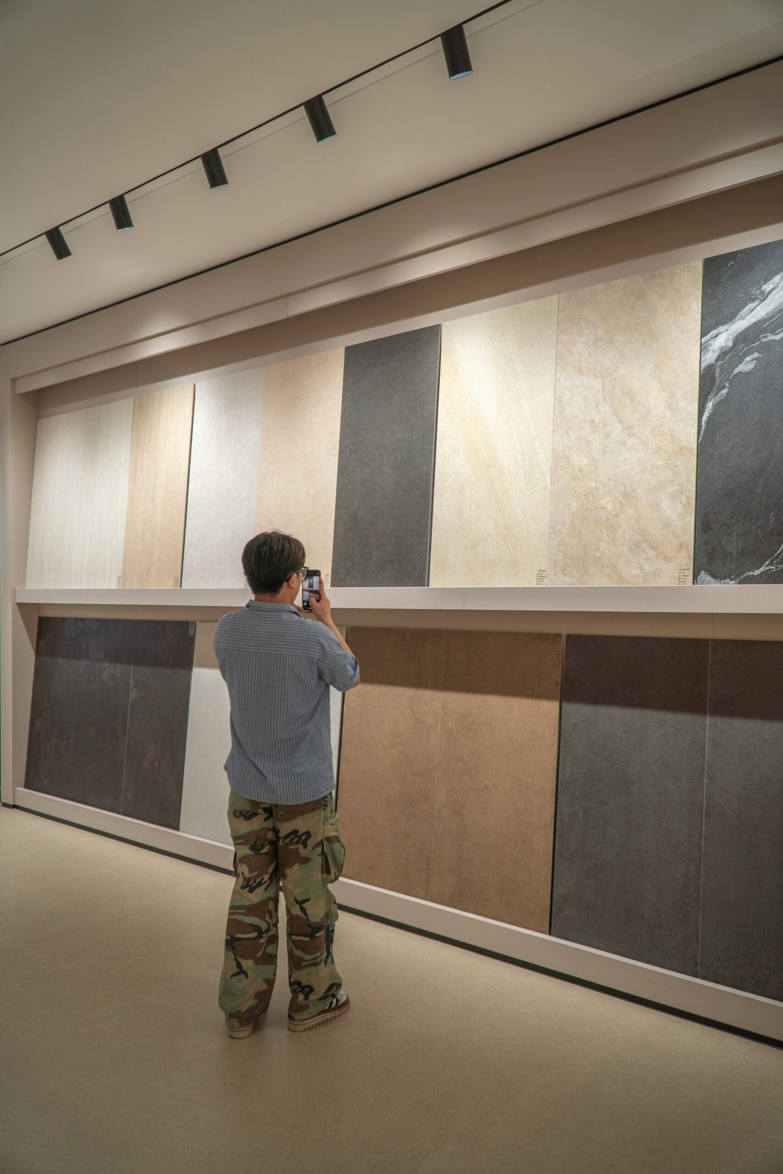 Large Format Textured Porcelain Display 4